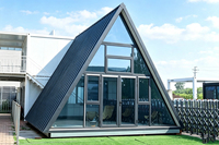 Villa préfabriquée triangulaire de type A, maison de vacances, café, Airbnb créatif, hôtel à deux étages, bar, prix d'usine de Chine