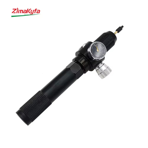 Adaptateur CO2 Zimakyfa CQJT-REG en alliage d'aluminium noir pour capsule CO2 12g, chargeur rapide pour outil pneumatique, adaptateur de remplissage 3000 PSI - Product Image 1