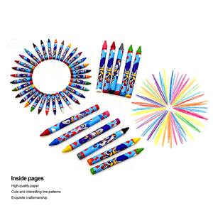 Coffret d'art pour enfants sur le thème de <span class=keywords><strong>la</strong></span> <span class=keywords><strong>ferme</strong></span> : bloc de coloriage et crayons, 24 couleurs, crayons à motifs de traces d'<span class=keywords><strong>animaux</strong></span> avec livre de coloriage sur <span class=keywords><strong>la</strong></span> <span class=keywords><strong>ferme</strong></span> - Product Image 3