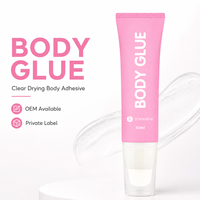 Colle corporelle végane et sans cruauté à base d'eau, marque privée, fixation forte pour vêtements et tenues de scène (OEM)