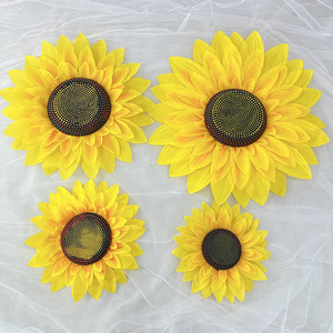 Usine de fleurs artificielles Meiyu Craft, décorations de tournesols artificiels, fleurs en soie multicouches pour mariage et décoration intérieure - Product Image 1
