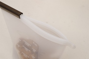 Custom BPA Free Leak Proof Waterproof Silicone <b>Bags</b> Washable Reusable Silicone Storage Food Preservation Freezer <b>Bag</b> - Product Image 5