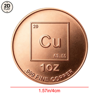 Pièce de monnaie en cuivre pur 999 de 1 oz, personnalisée en gros, imprimée en couleur 2D, pièce celtique, pièce ronde de collection, motif Arbre de Vie
