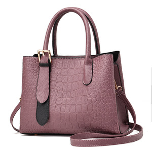Sac fourre-tout pour femme, motif crocodile rose, sac à bandoulière carré vertical, usage quotidien, été 2024 - Product Image 4