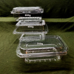 Boîtes à salade transparentes en PET de 350/600/800g, contenants en plastique transparent pour aliments, barquettes en plastique pour salade de fruits - Product Image 1