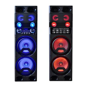 Altavoz inalámbrico BT para DJ, parlante de fiesta con micrófono, 10 pulgadas, recargable, par