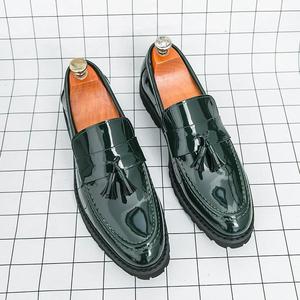Zapatos Oxford de Hombre Británicos, Impermeables, de Cuero Genuino, Punta Cerrada, Hechos a Mano, para Boda, Formales, Casuales de Negocios, Antideslizantes, con Hebillas y Correas - Product Image 2