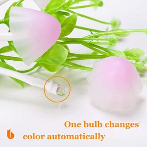Cheap Color Changing Cute Mushroom <strong>Night</strong> <strong>Light</strong> Flower Wall Lamp <strong>Plug</strong> in Sensor LED <strong>Night</strong> <strong>Light</strong> for Bedroom Bathroom - Product Image 6