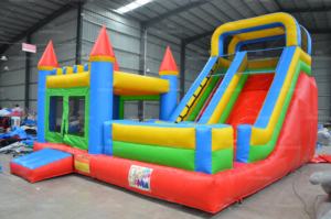 Château gonflable en bâche PVC avec filet de sécurité pour aire de jeux extérieure - Product Image 5