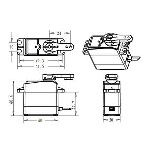 Servomoteur numérique DS3235 35KG à couple élevé, engrenages métalliques, étanche, pour robot/voiture RC/automatisation industrielle AGV - Product Image 5