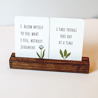 Carte de jeu personnalisée d'usine, services d'impression de cartes flash, carte d'affirmation positive