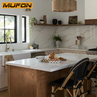 Meubles de cuisine australiens : îlot, armoires en chêne blanc massif, style Shaker, ensembles complets, designs Cucina Completa