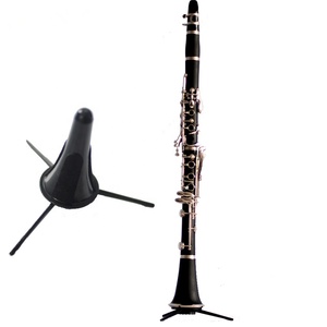 Soporte de trompeta portátil para clarinete, soporte de Metal plegable para clarinete, negro - Product Image 3
