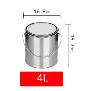Grande bouche personnalisable 10L 18L <span class=keywords><strong>20L</strong></span> métal fer blanc seau <span class=keywords><strong>vide</strong></span> baril et canettes pour peinture mastic produits chimiques - Product Image 6