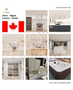 CBMmart Custom Luxury American <strong>Slim</strong> Shaker Style Laminate Faucet Full Modular <strong>Cabinets</strong> Solid Wood Kitchen <strong>Cabinet</strong> Set - Product Image 6