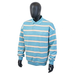 TOPSHOW Vente en gros de vêtements, t-shirt pour homme de haute qualité avec logo brodé, 100% coton, polo à manches longues pour homme - Product Image 1