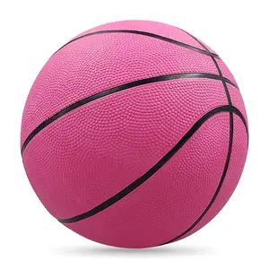 Özel Logo baskı PVC kauçuk resmi boyut ağırlık basketbol makinesi dikiş açık spor eğitimi için kalınlaşmış kaymaz top
