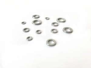 NOUVEAU! FUNADAIKO Anneaux de pêche fendus en acier inoxydable Anneaux de pêche plats pivotants noeud leurre double boucle changement rapide anneaux de pêche fendus - Product Image 4