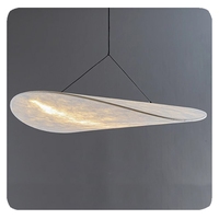 Lampu Gantung Kain Sutra Bersertifikat CE dengan Desain Minimalis untuk Dekorasi Rumah LED APCITL Gaya Nordik Modern untuk Kamar Tidur Hotel.