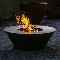 CRUISE Firepit BBQ Outdoor Villa Garden Gril rond autoportant 1000mm Bois/Gaz/Alcool Four Noyau Chauffage sans fumée Cheminée