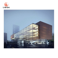 Cadre en aluminium contemporain Revêtement mural bâton unitisé-Façade en verre de haute qualité pour les bâtiments modernes