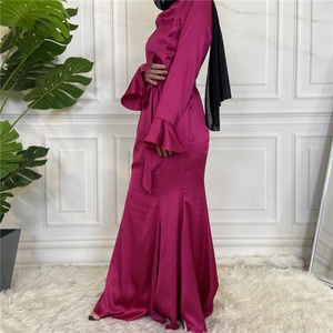 6548# Chic Elegant Wedding Party Rufflet Cuff Design Fishtail Long Dress Women Fashion Design Dress - Product Image 5
