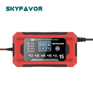 <span class=keywords><strong>Chargeur</strong></span> de batterie automatique pour moto et <span class=keywords><strong>voiture</strong></span> 12V 15A intelligent et rapide pour batteries 12 volts Lifepo4 AGM GEL EFB au plomb-acide - Product Image 2