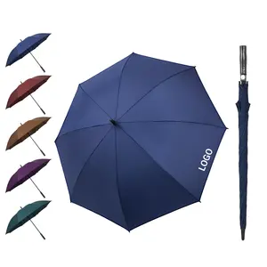 Hot Golf Automatic Long Handle Windproof Business Straight Pole Umbrella With Logo