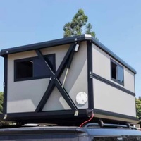 Tente de toit rigide portable haut de gamme, entièrement automatique, à double pliage, en aluminium, abri étendu, grande capacité, espace de camping spacieux