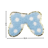 Patch en tissu DIY brodé en chenille et sequins, motif tête de souris animale 3D, applique personnalisée mini tête de souris de dessin animé pour vêtements