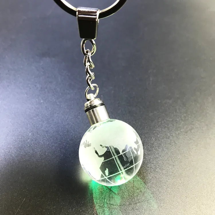 Honor of crystal-llavero de bola de cristal con luz led, llavero de bola de cristal, láser 3d, regalo deportivo, venta al por mayor