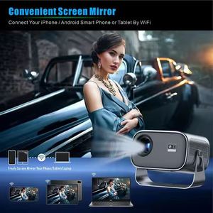 YDH-A10 1280*720P le dernier modèle H713 Projecteur 4K 600lm 2.4G/5G Wifi Correction automatique de la distorsion trapézoïdale 30-200 pouces Android 11 - Product Image 5