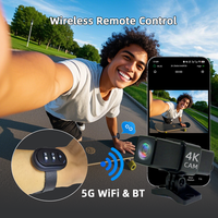 Caméra d'action Firefly Q8 4K avec stabilisation EIS4.1, gyroscope, Wi-Fi 5G et Bluetooth, grand angle pour l'enregistrement sportif, cyclisme, casque/vélo