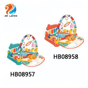 2019 Venta caliente <span class=keywords><strong>Amazon</strong></span> juguete del bebé gimnasio marco pie Piano jugar Mat actividad bebé gimnasio <span class=keywords><strong>Manta</strong></span> con teclado - Product Image 5