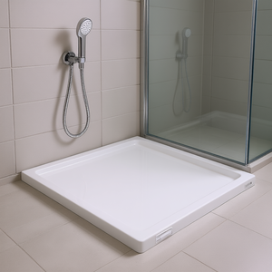 Base de Ducha Cuadrada Blanca de ABS de 31.5 x 31.5 Pulgadas, Fácil Instalación, Diseño Minimalista - Product Image 2