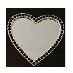 Casing Handphone Bentuk Hati Cermin, Aksesoris Berlian Imitasi, Charm Flatback Grosir untuk Casing HP DIY, Paduan Seng, Estetika Kawaii - Product Image 4