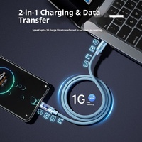 Câble de charge rapide 6A CTC Flash Charge 6FT 100W pour téléphones, tablettes et ordinateurs portables, double Type-C