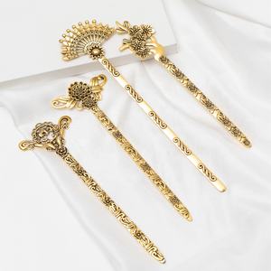 中式发夹金筷子配件包子金属长发筷子发夹复古发叉女女孩 - Product Image 5