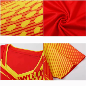 เสื้อฝึกซ้อมอเมริกันฟุตบอล ปักโลโก้ได้ ผลิตจากโพลีเอสเตอร์ 100% ระบายอากาศได้ดี แห้งเร็ว แขนสั้น คอวี ชุดยูนิฟอร์มฟุตบอล - Product Image 3