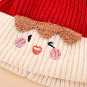 Gorro de punto para bebé de otoño e invierno, gorro de doble capa para niños de 1 a 3 años, gorro de punto para niños y niñas - Product Image 6