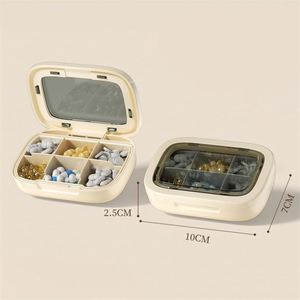 High Quality 6-Slot <b>Plastic</b> Pill Case for Capsules <b>Pocket</b> Size Medicine Holder - Product Image 3