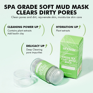 MOOYAM Mascarilla de Barro Hidratante Purificante de Té Verde de Limpieza Profunda Mascarilla de <span class=keywords><strong>Arcilla</strong></span> Facial - Product Image 6