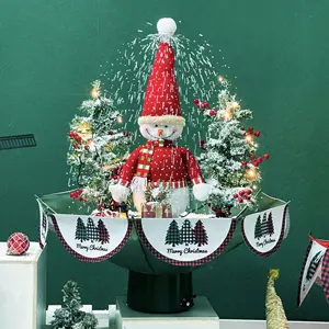 Arbol de Navidad 75cm figura ereta neve árvore de Natal com luzes e música