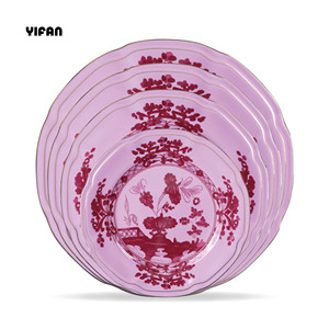 Bộ đồ ăn sang trọng truyền thống, trang trí đa năng, đĩa ăn cho mọi dịp, thiết kế hoa văn. - Product Image 2