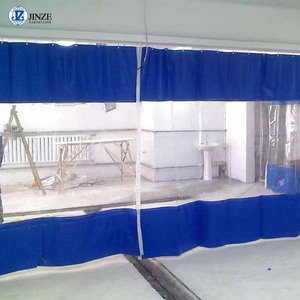 Rideau en vinyle PVC avec fenêtre transparente, rideau imperméable et anti-poussière, rideau de séparation pour atelier d'usine - Product Image 3