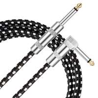 Câble audio pour pédale de guitare TL-Line Fashion Design avec embout plaqué or, âme en cuivre sans oxygène, longueur personnalisée