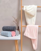 Ensemble de serviettes en microfibre à séchage rapide faites à la main pour femmes adultes, 4 pièces, 4 couleurs, pour usage domestique