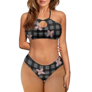 <span class=keywords><strong>Maillot</strong></span> <span class=keywords><strong>de</strong></span> <span class=keywords><strong>bain</strong></span> deux pièces à bretelles style hawaïen Palaka et Quilt, grande taille, pour femme, tendance, personnalisable - Product Image 1