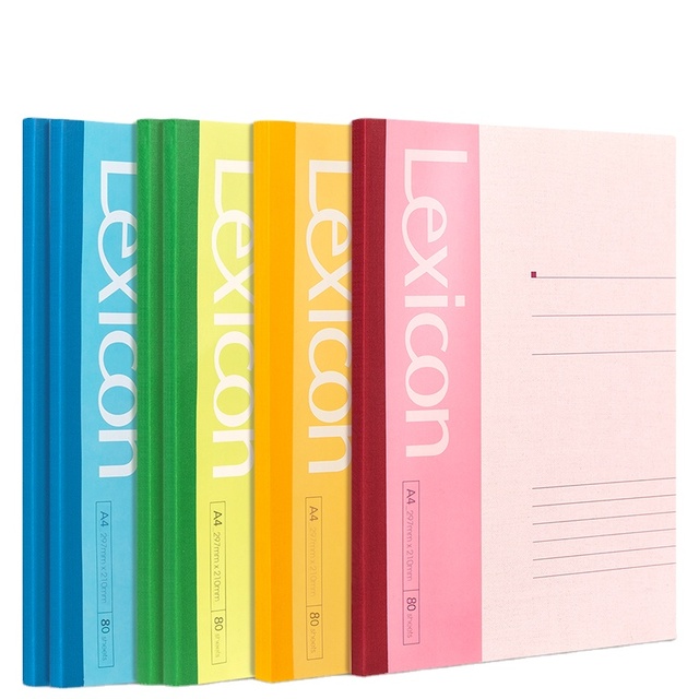 Deli 7659 4 Color Office Soft Cover Notebook A4 80Sheets Students Portable Exercise Book for Gifts 60pcs Per Carton Set