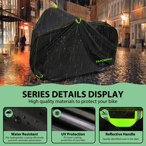 <span class=keywords><strong>Meilleure</strong></span> <span class=keywords><strong>Housse</strong></span> de <span class=keywords><strong>Vélo</strong></span> d'Extérieur 420D Imperméable, <span class=keywords><strong>Housse</strong></span> de <span class=keywords><strong>Vélo</strong></span> Robuste Anti-UV avec Sac de Rangement Verrouillable et Ourlet Élastique - Product Image 3